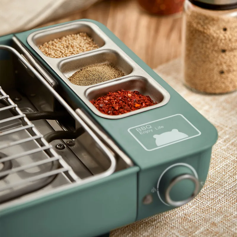 2022 small household barbecue tools smokeless bbq oven multi functional detachable kitchen skewer machine for 4 5 people free global shipping