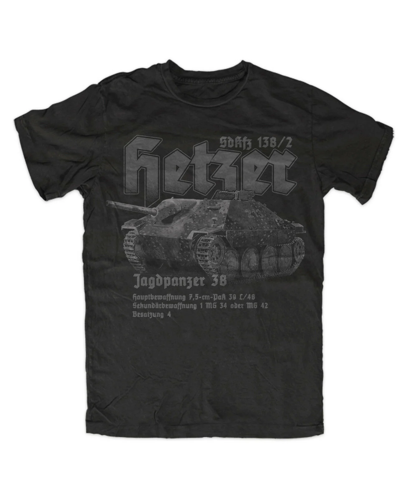 

WW2 German Army Wehrmacht Hetzer Jagdpanzer 38 Tank Destroyer T-Shirt 100% Cotton O-Neck Short Sleeve Summer Casual Mens T-shirt