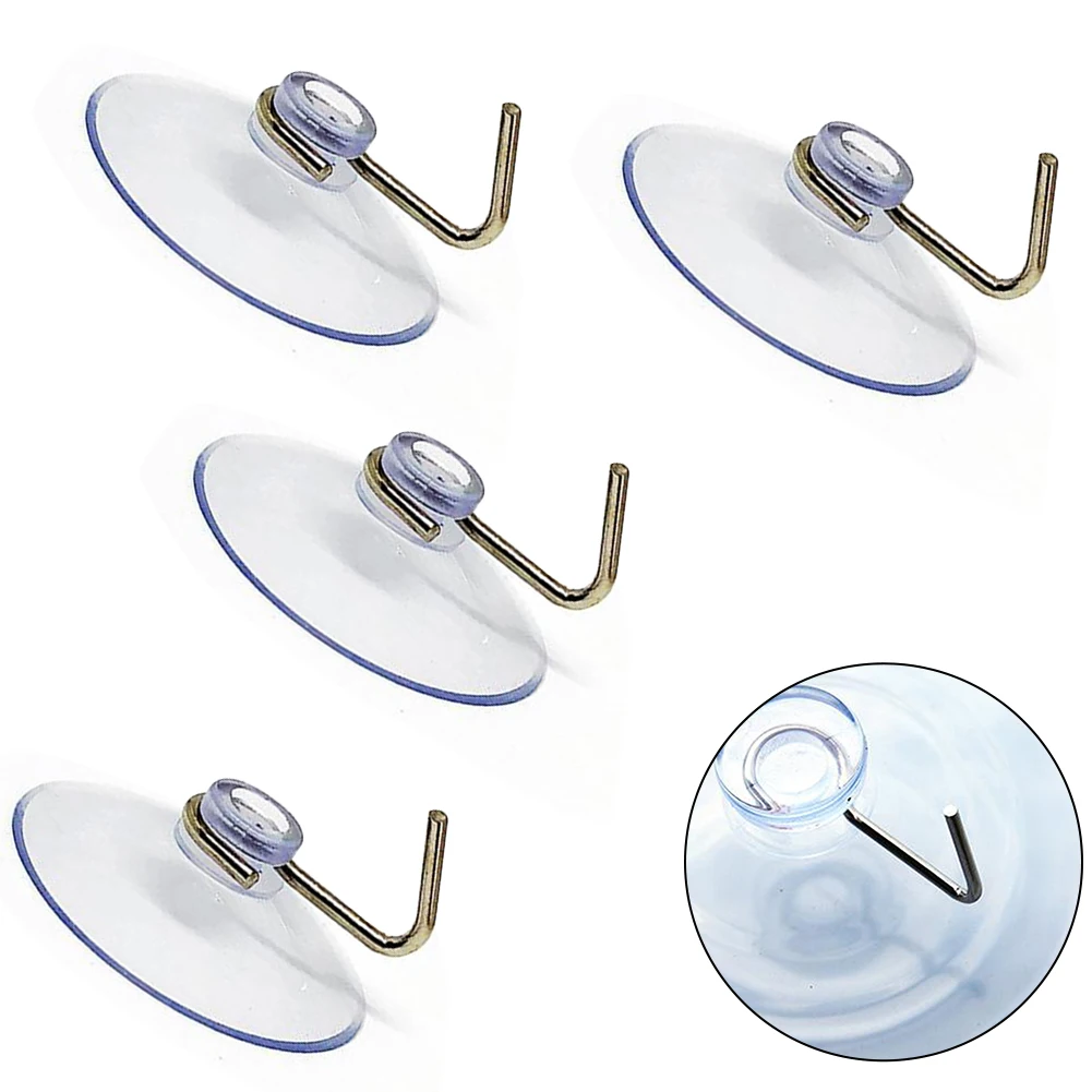 

4PCS Suction Hooks Suction Cup Towel Holder Without Drilling Hooks Wall Hooks For Washcloths Towel Holder Storage Organizer Rack