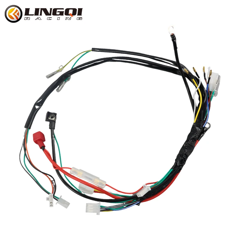 Универсальный мотоциклетный жгут проводов двигателя с полным электрическим