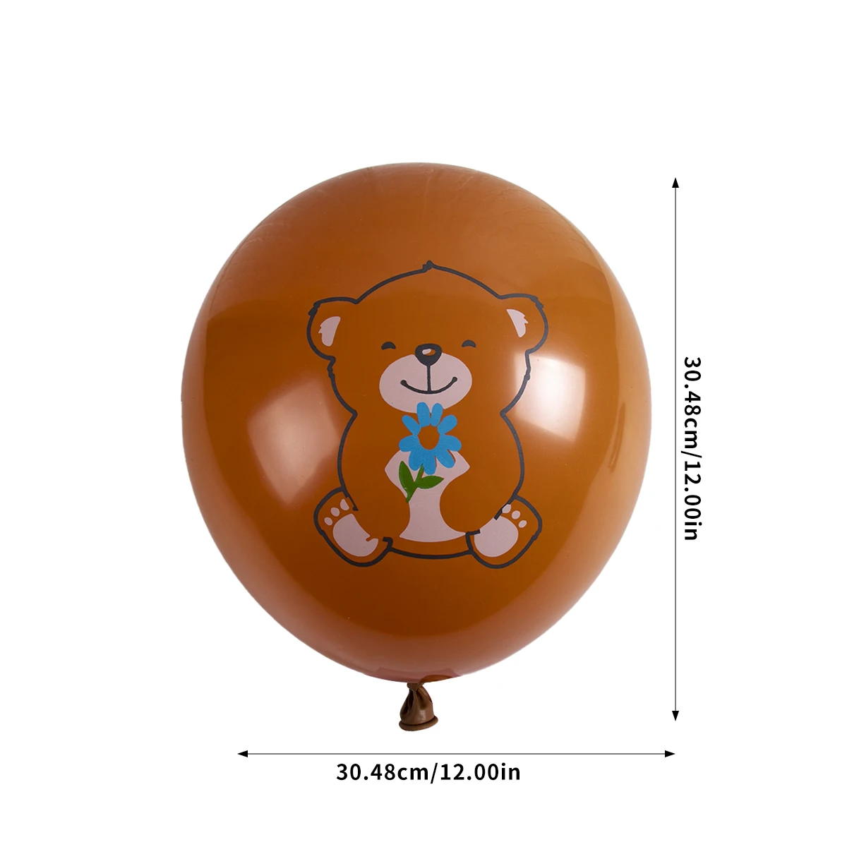 12 шт. дюймов воздушный шар с милым принтом медведя Декор для детского душа синий