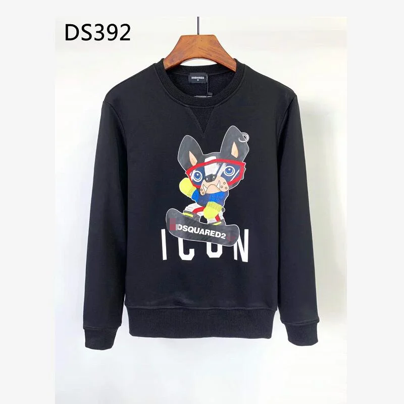 

2022 Classic Dsquared2 Men's Printed Sweater Long-sleeved Pullover Simple Slim Casual Loose Clothing Sweatshirt DS392