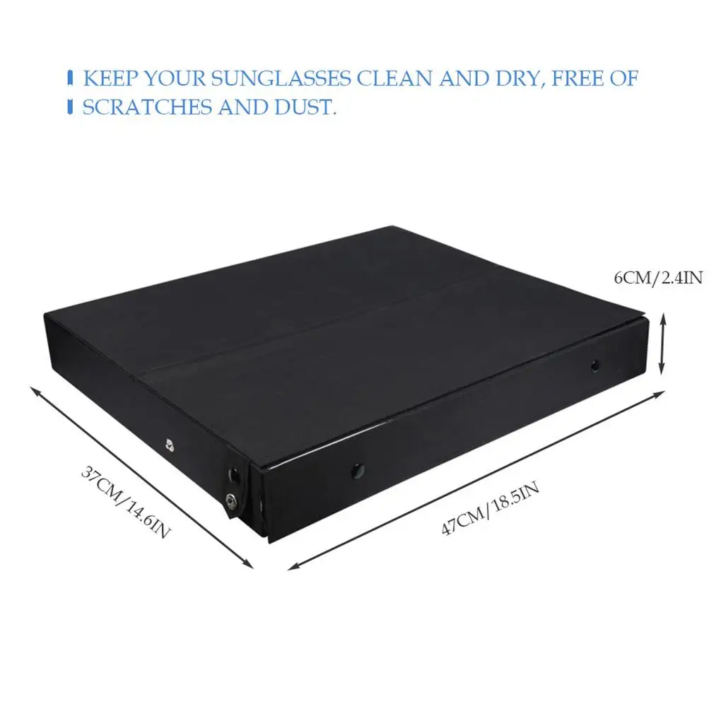 

Glasses Box Storage Rack Jewelry Shelf 18 Grids Large Capacity Multipurpose Household Accessories Long-lasting