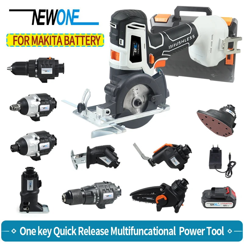 Cordless Brushless Circular Saw Dill with Recip Saw Jig saw 