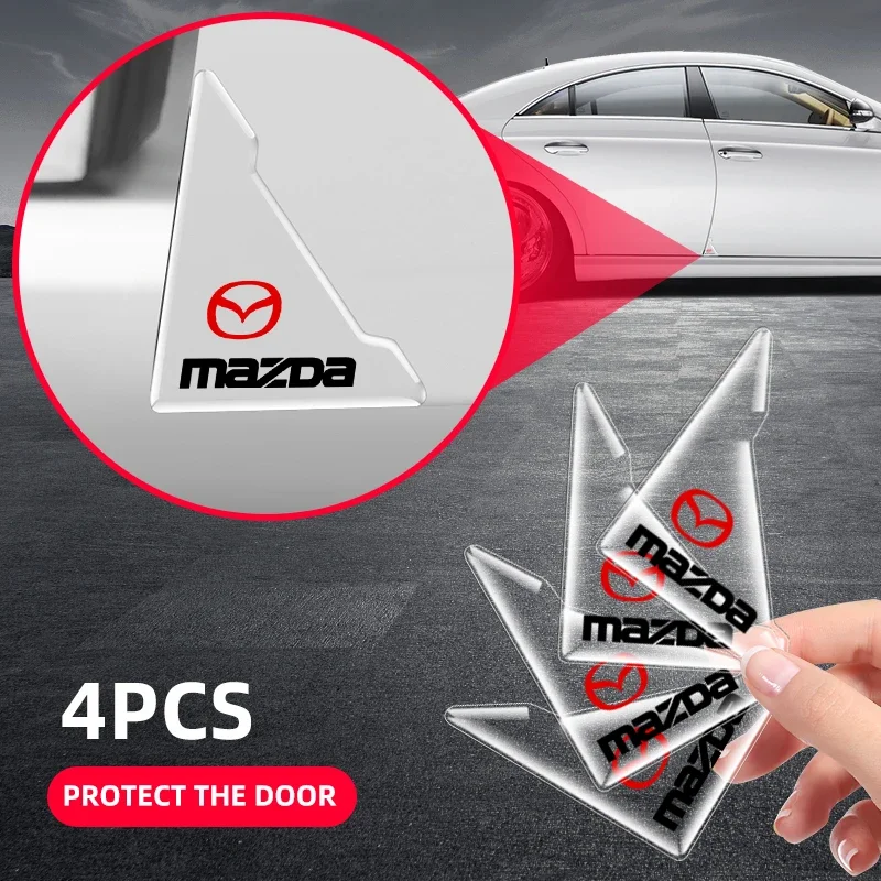 2 шт. угловая накладка на дверь с логотипом автомобиля защита от столкновений для