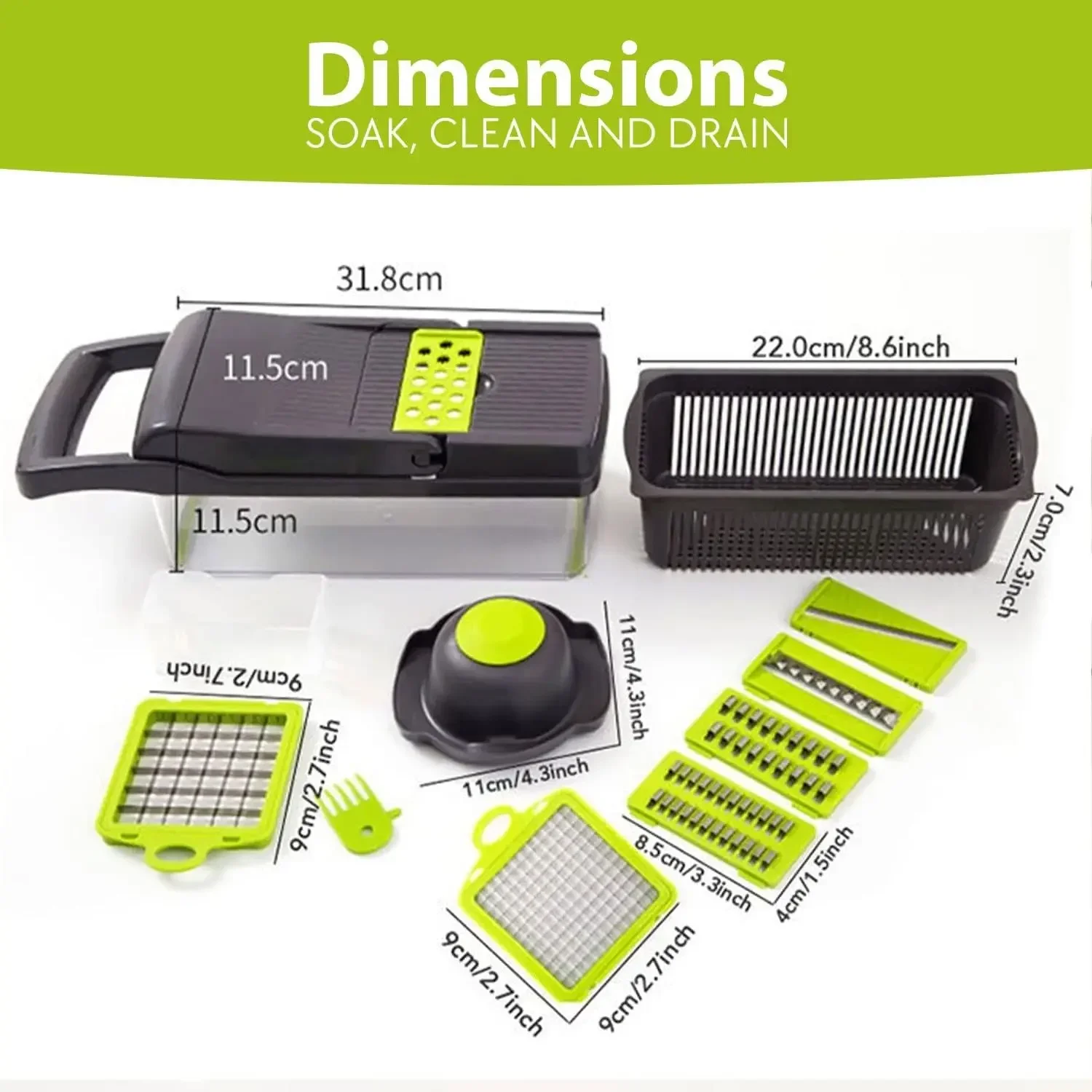 Слайсер для мандолины 16 в 1 измельчитель пищевых продуктов овощерезка помидор