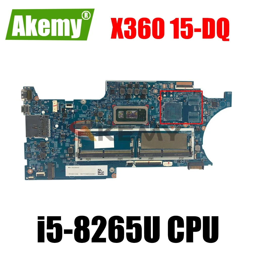 

FOR HP ENVY x360 Convert 15-dq0xxx Refurb Laptop Motherboard L50972-601 18741-1 448.0GC03.0011 i5-8265U CPU