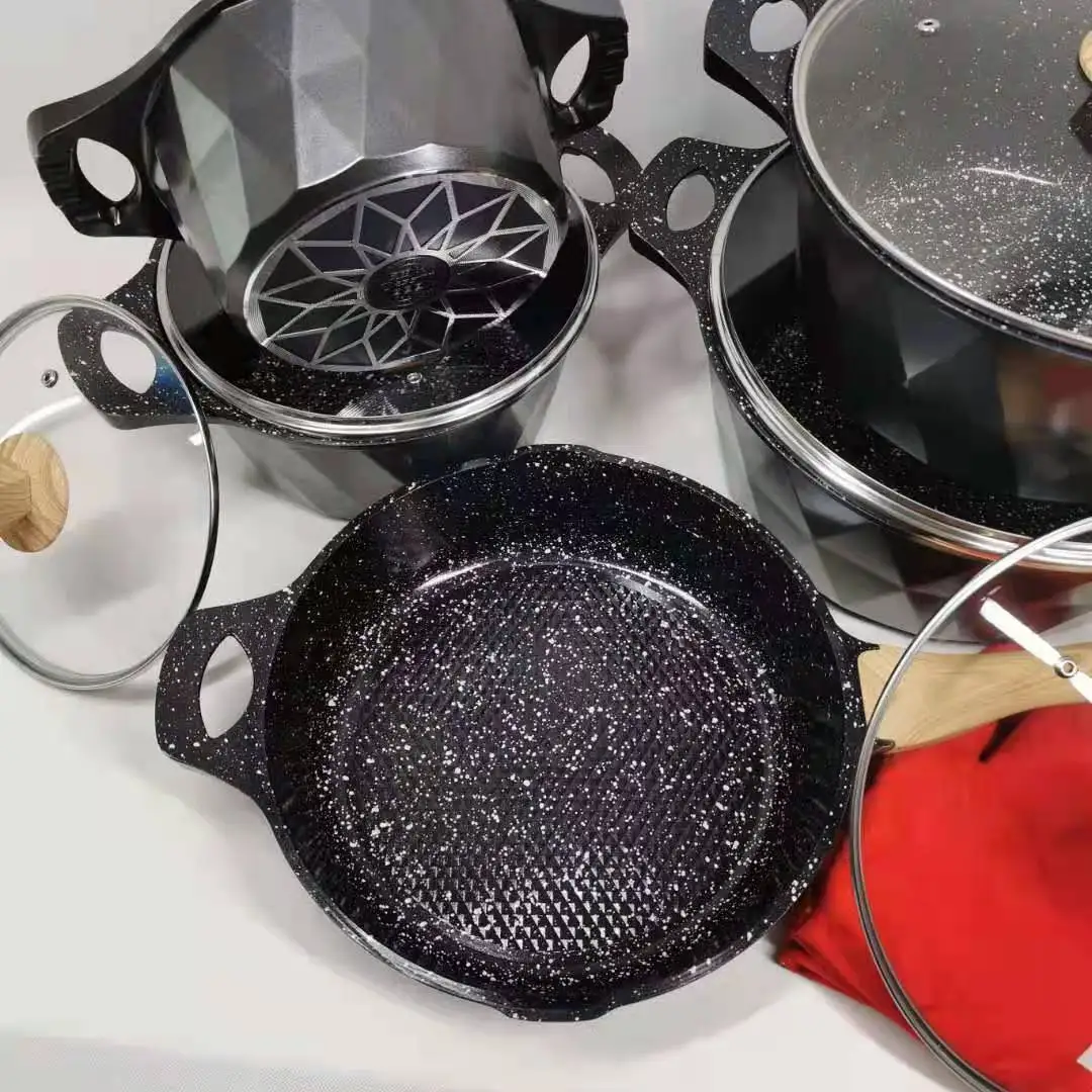 Лидер продаж кухонные комплекты из 12 штук алюминия и литья под давлением