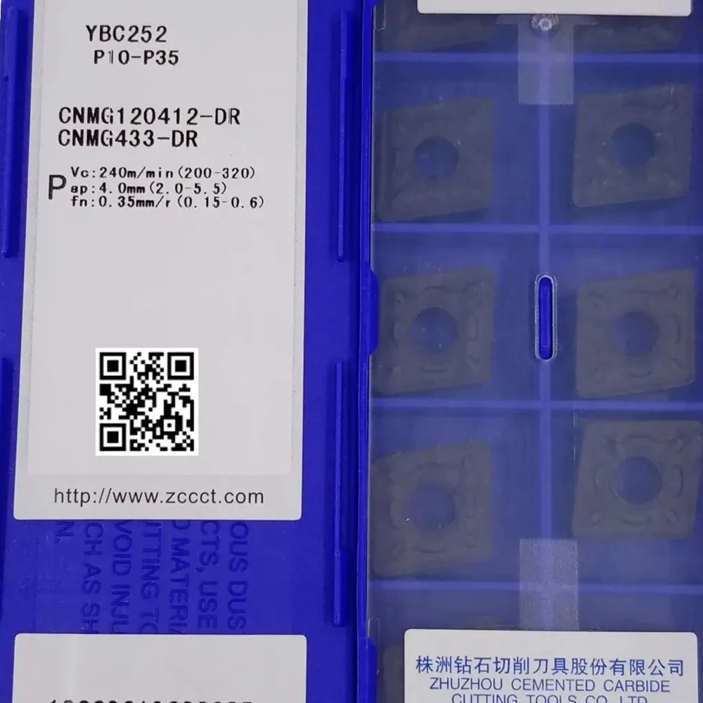 Вставки с ЧПУ 10 шт./лот CNMG 120412 -DR YBD102 YBD152 YBC152 YBC252 ZCCCT токарный станок режущие