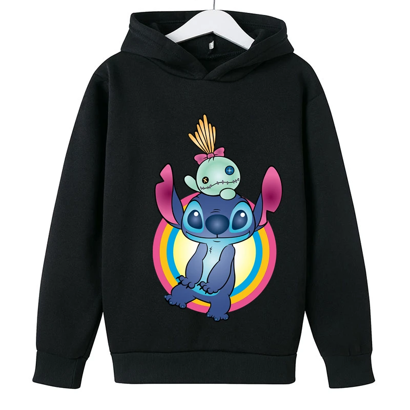 

Kids Stitch Hoodies Stitch Sweatshirt Long Sleeve Children Stitch Clothes Boys Girls Cool Tops 1-16 Years Kids Stitch Hoodies