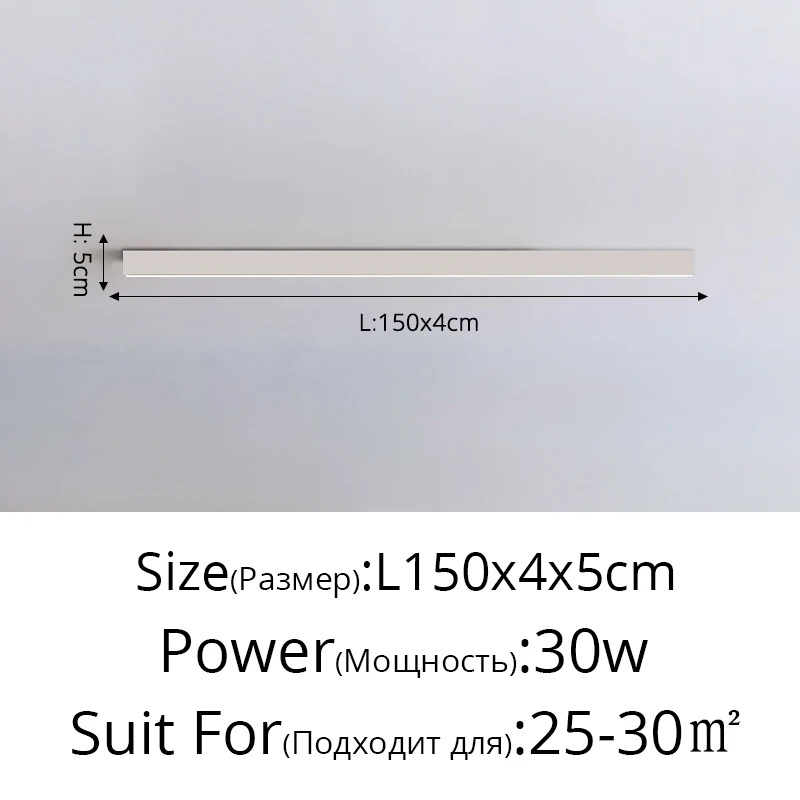 

Светодиодный потолочный светильник для гостиной, лампа для освещения спальни, лампа с одним словом, с холодным белым и теплым белым дневным светом, для гостиной