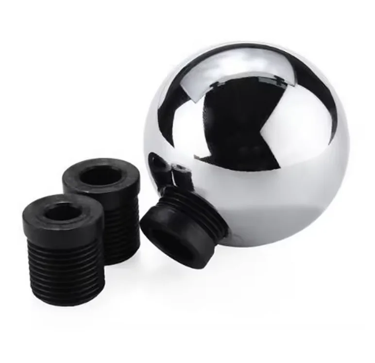 

Универсальный M8 M10 M12, тяжелый хромированный круглый шарик, ручной рычаг переключения передач, рычаг переключения передач AT MT