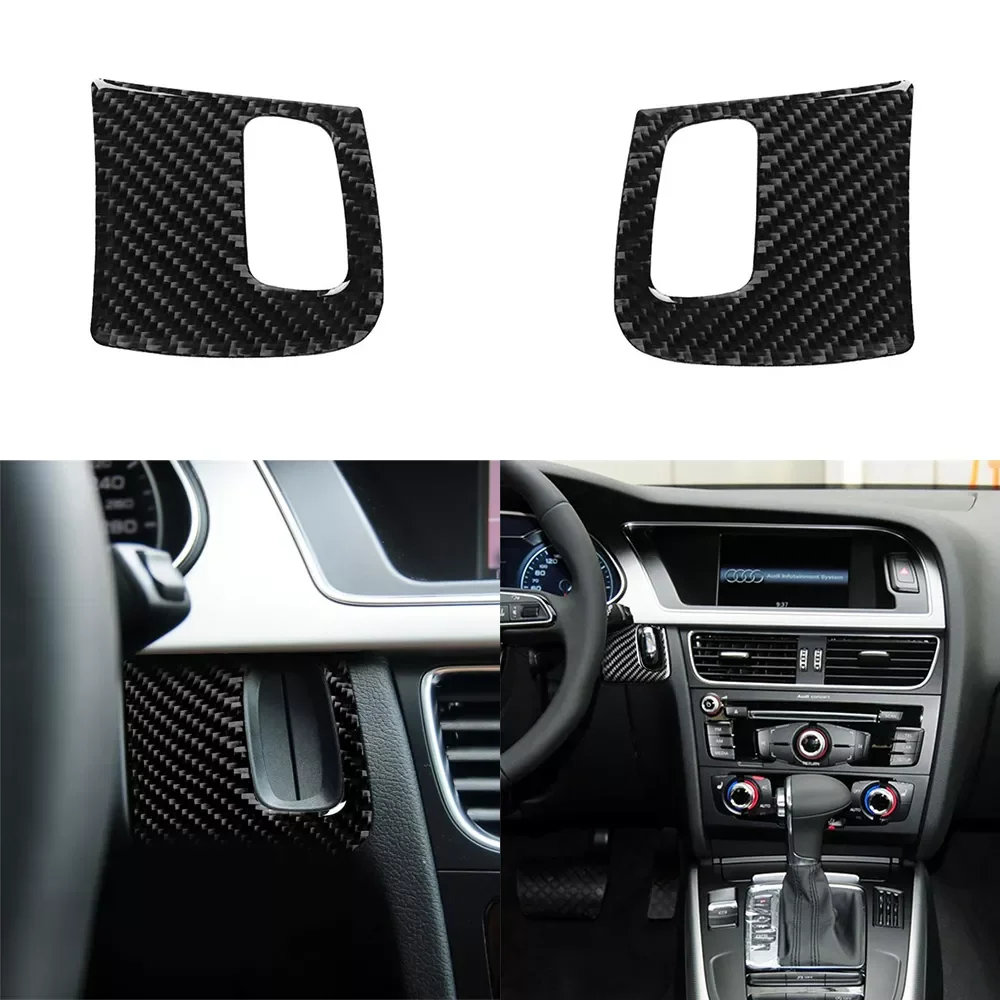

A4 B8 2008-2015 S4 8K RS4 A5 8T S5 8F Car Ignition Keyhole Trim Cover Interior Key Hole Decoration Stickers Car Styling