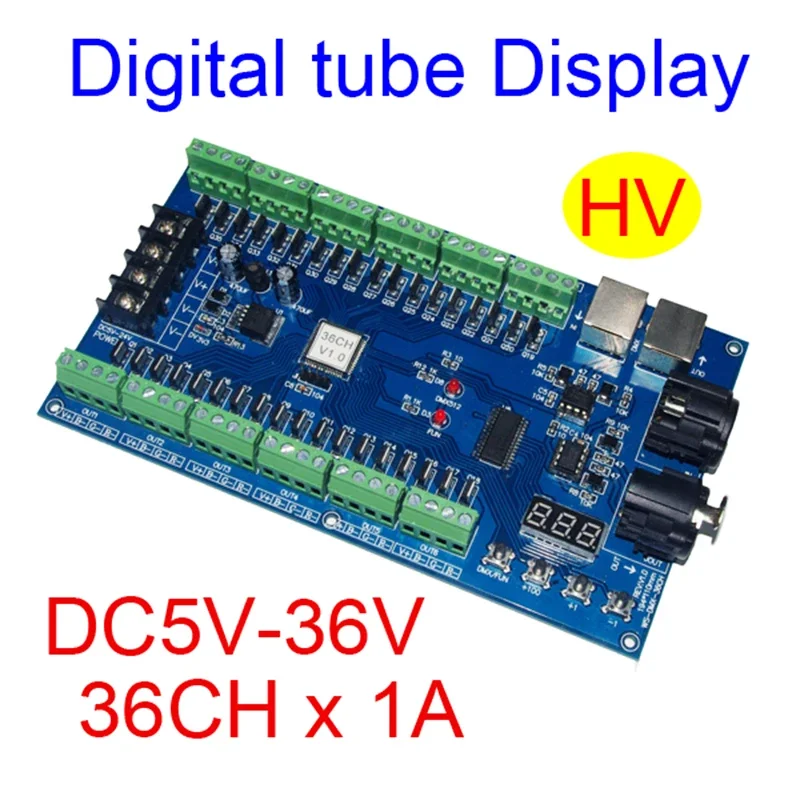 5 в 12 В 24 36 18 каналов/24 канала/27 каналов/36 каналов/40 каналов DMX512 Красный зелёный