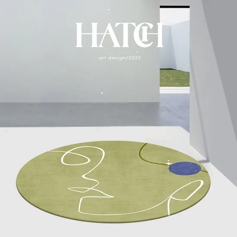 Круглый ковер для детской комнаты коврики спальни домашний звукоизоляционный