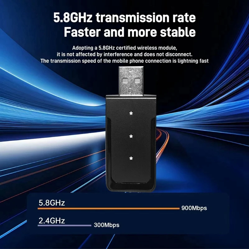 Автомобильный USB Ai Box 2-в-1 беспроводной Carplay Android Auto адаптер автомобильный Smart