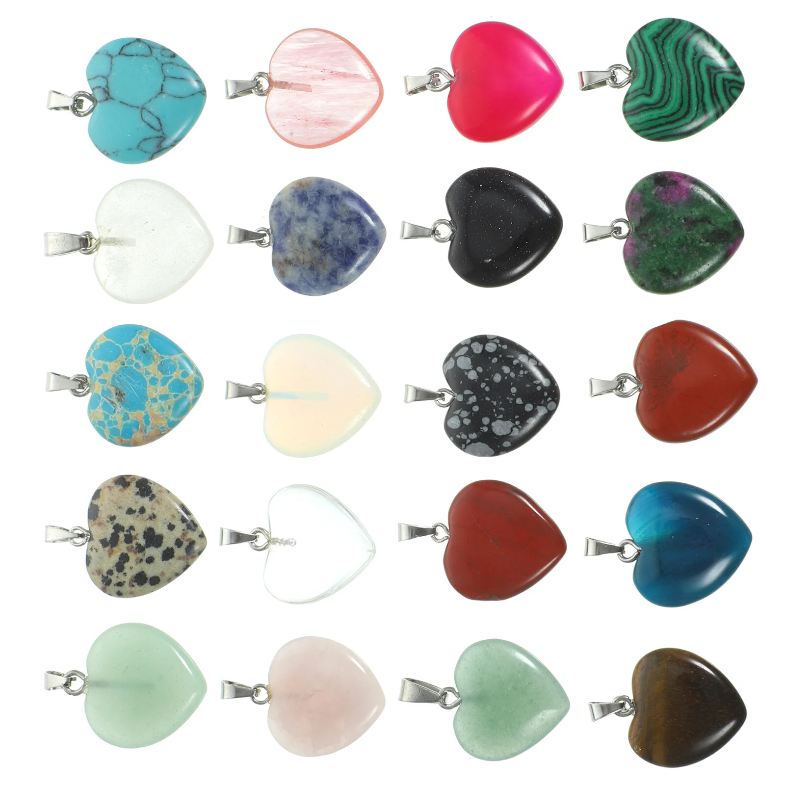 

20Pcs Crystal Ornament Hanging Accessory Necklace Decor Charm Ornament Accessory