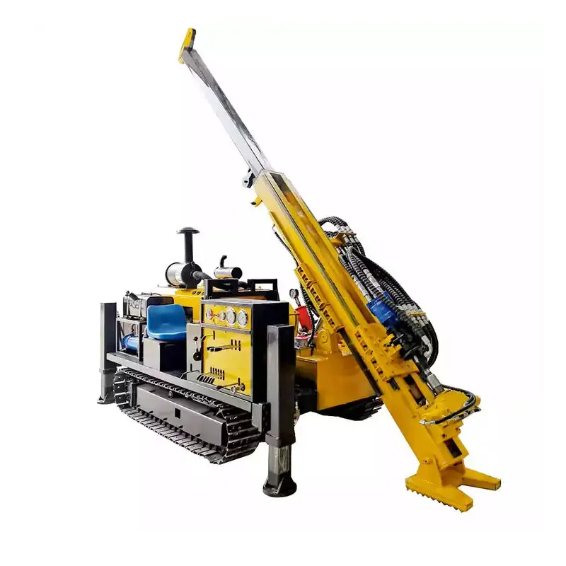 

High Quality New Improved Hydraulic Small Portable Water Borehole Drilling Rig Full Hydraulic Crawler Core Drilling Machine