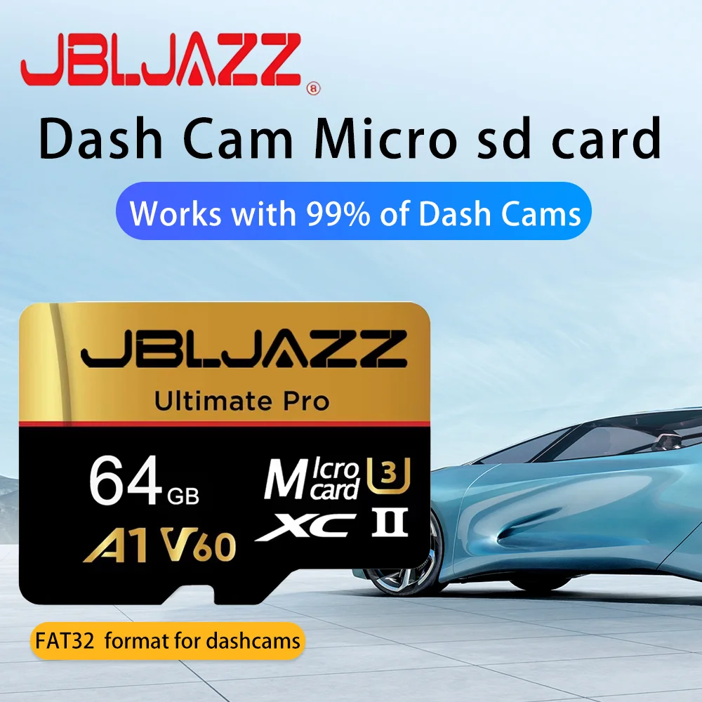 Фото Карта памяти Micro SD 128 ГБ, класс 10, высокоскоростная карта памяти Mini SD 64 ГБ, флэш-карта, подходит для фотоаппаратов, мобильных телефонов, камер. №1