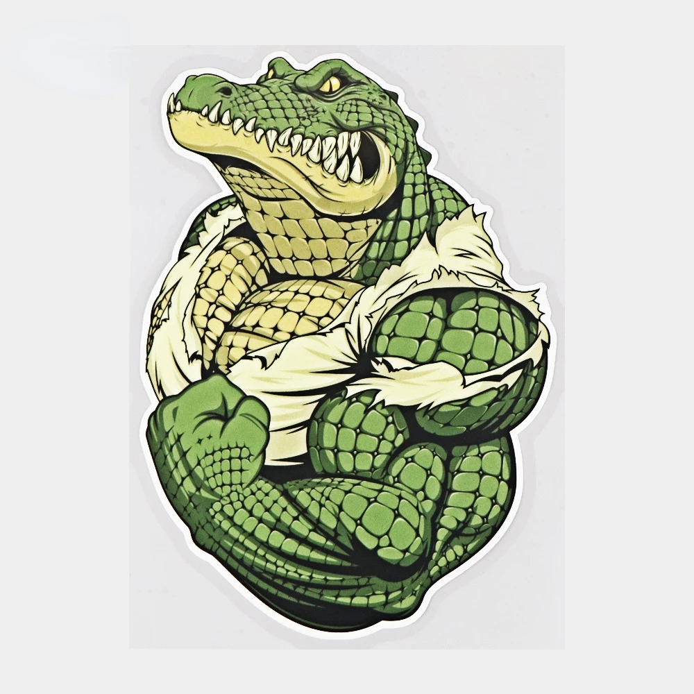 

A-1545 Ferocious Cartoon Crocodile Modeling Personality Car Stickers PVC Fashion Auto Window Bumper Quality Waterproof Decals