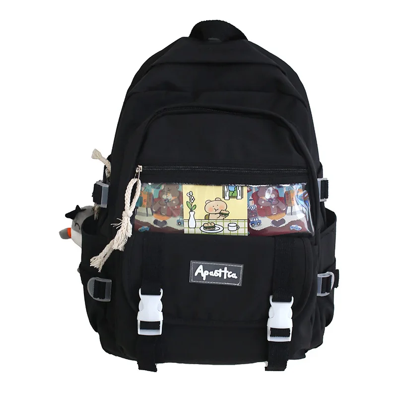 

Teen Backpack for Girls Student Middle School Bags Women High Schoolbag College Student Bookbag Youth Korean Bagpack Casual