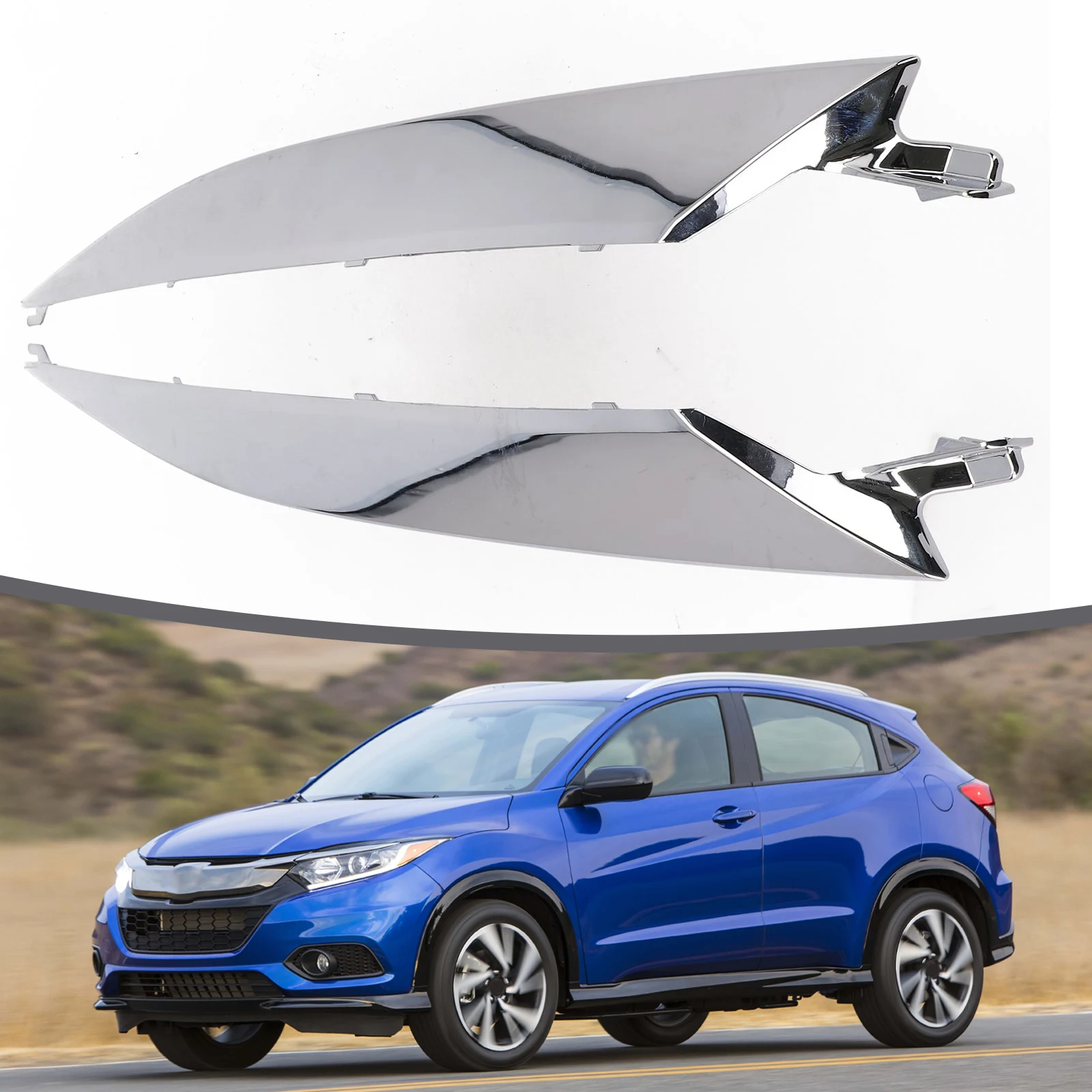 2x хромированная решетка переднего капота автомобиля накладка на фару