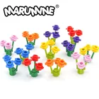 Marumine 300 шт. цветок кубики MOC 33291 городская улица запчасти MOC DIY строительные блоки классические DIY строительные аксессуары растение