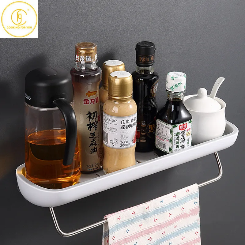 

Family Creative Perforation-free Wall Mounted Type Toothbrush Storage Racks Home Bathroom Towel Brush Sundries Storage Container