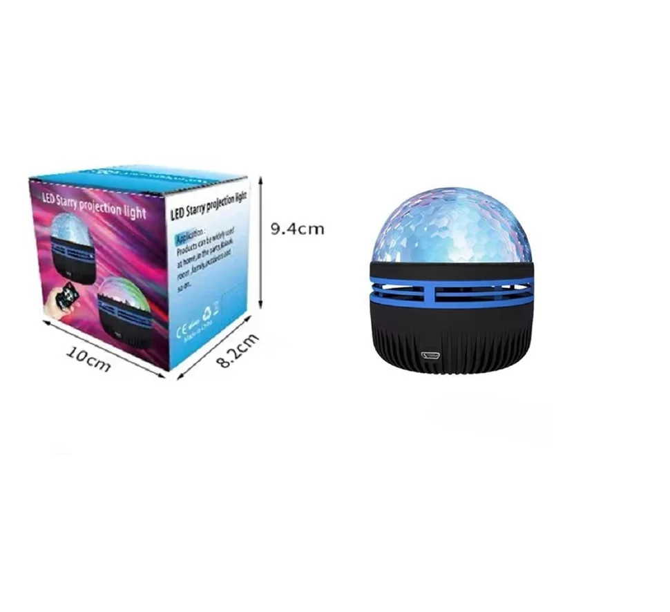 Светодиодная лампа с эффектом проекции ночник водным рисунком декоративная для