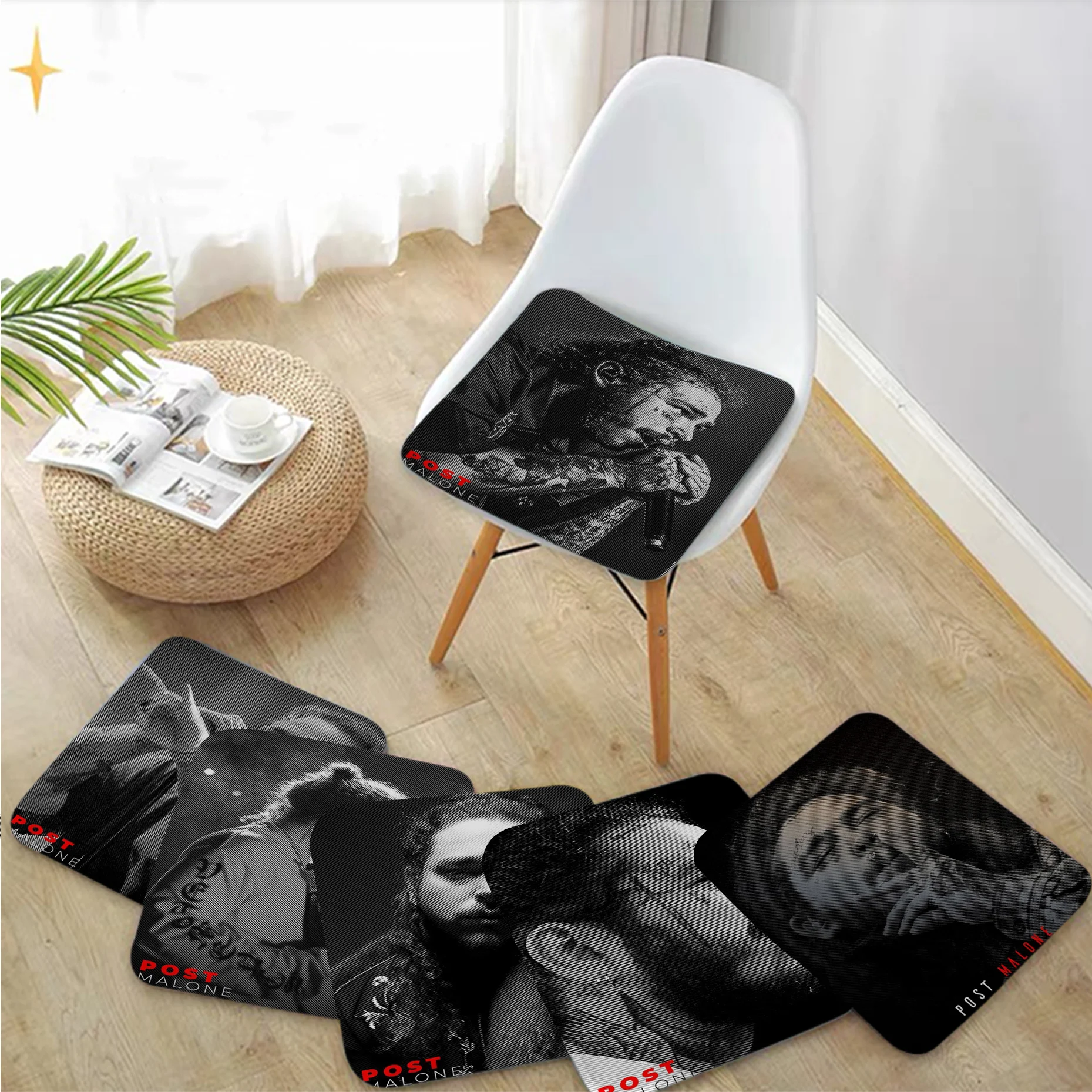 

Post Malone Four Seasons Meditation Cushion Stool Pad Dining Chair Tatami Seat Cushion Anti-Slip Cushions Home Decor