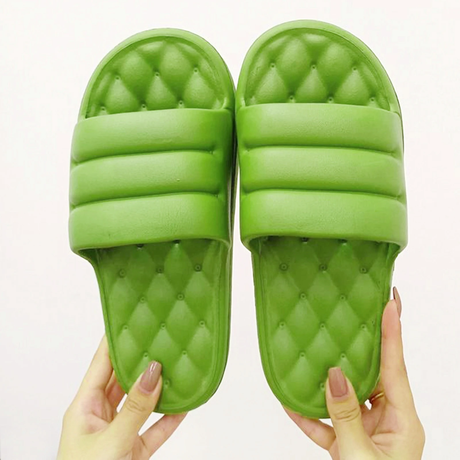 

Boy Girl Home Shoes Summer Men Women Flip Flops Soft House Slippers Shower Sandals Pillow Slides Slippers Bathroom Slipper