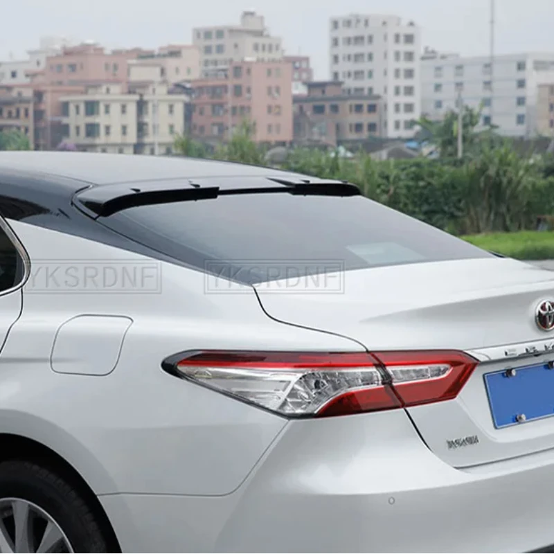 

Для Toyota Camry 2018 19 20 21 22 задний спойлер на багажник окна крыши крылья из АБС-пластика черный углеродный автомобильный внешний тюнинг аксессуары