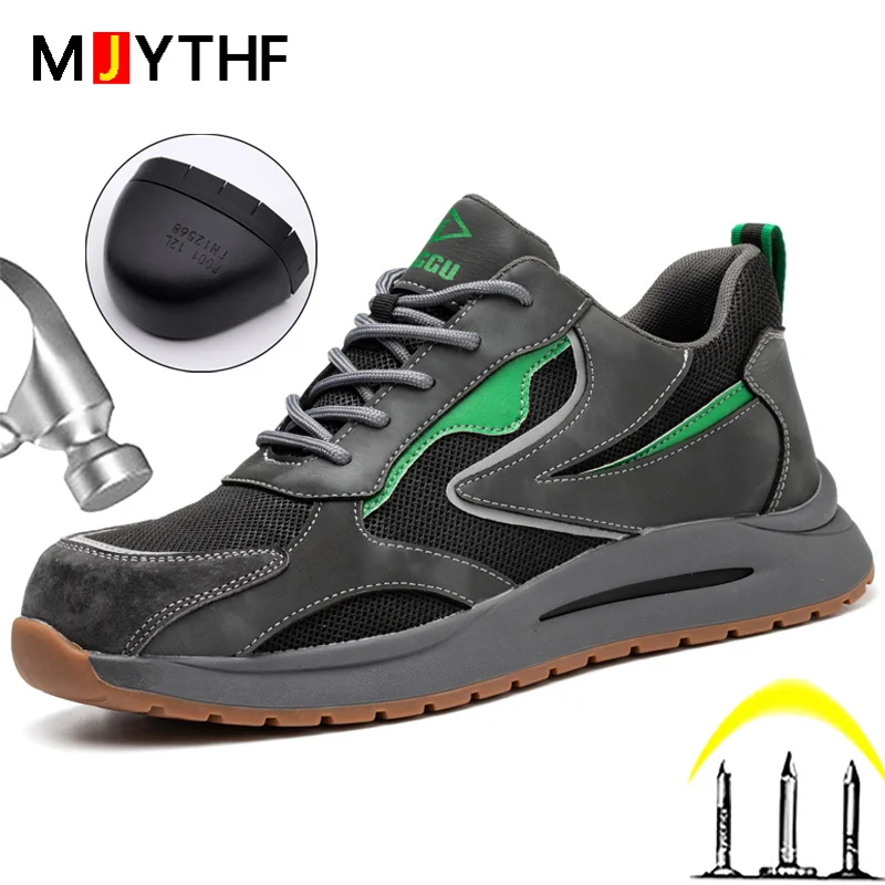 

High Quality New Safety Shoes For Men Fashion Work Sneakers Steel Toe Cap Indestructible Shoes Puncture-Proof Protective Shoes