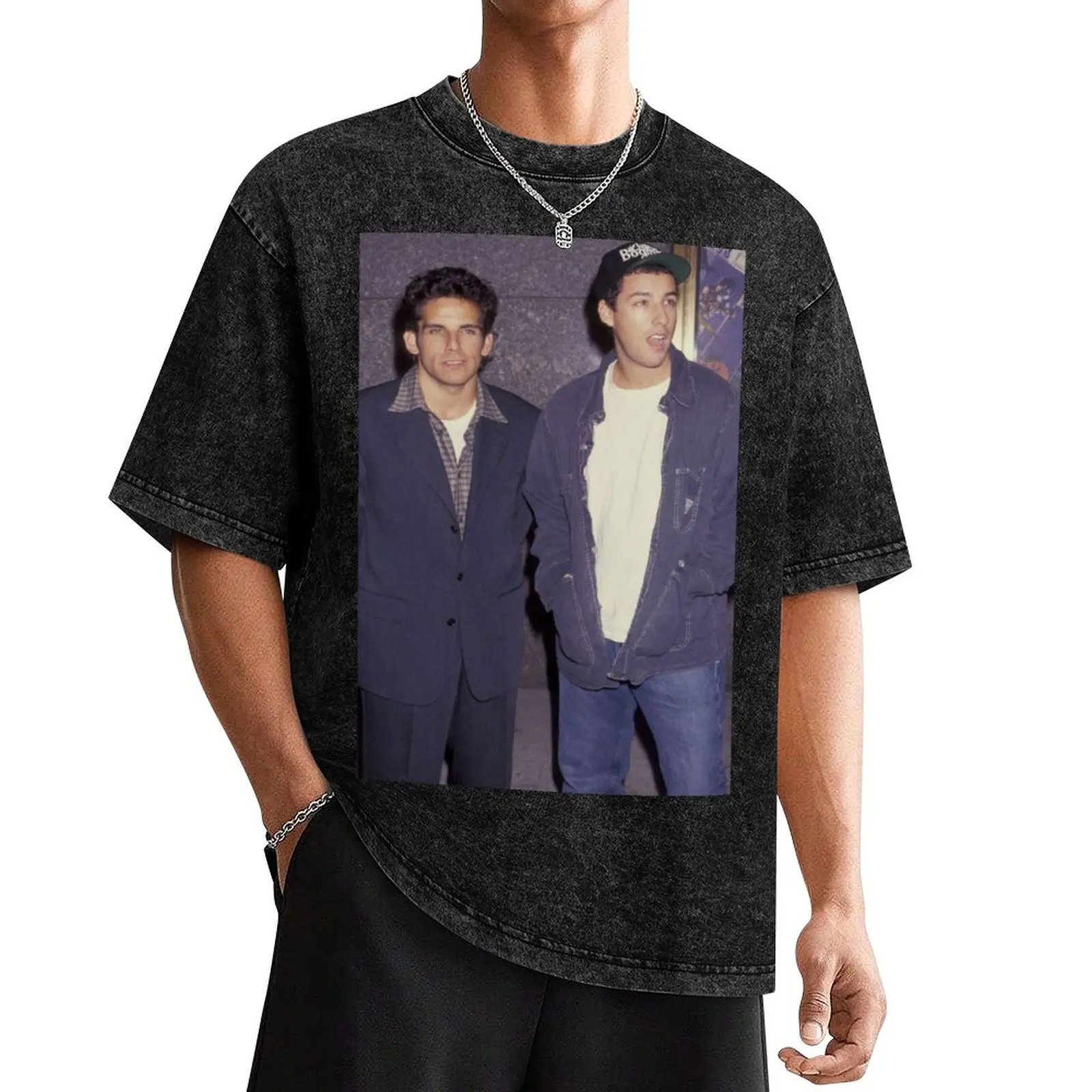 Футболка Adam Sandler and Ben Stiller футболка с короткими рукавами топы больших размеров