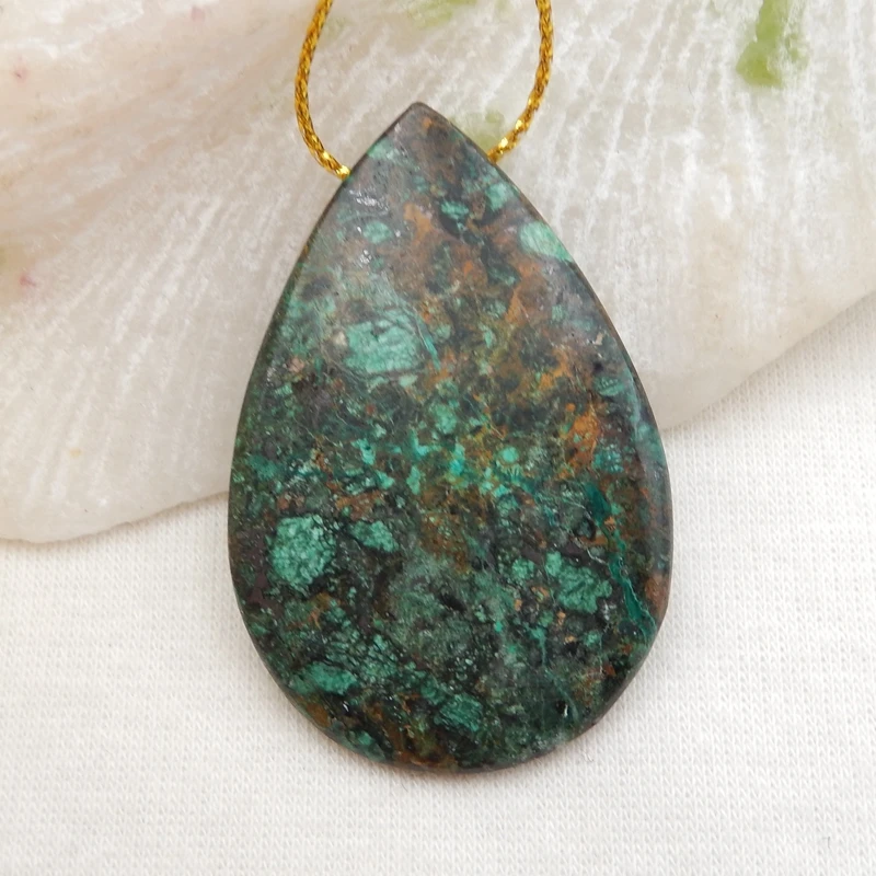 

Wholesale gemstone,Semiprecious stone jewelry,African Turquoise Irregular shape Pendant Bead45x29x5mm9.7g
