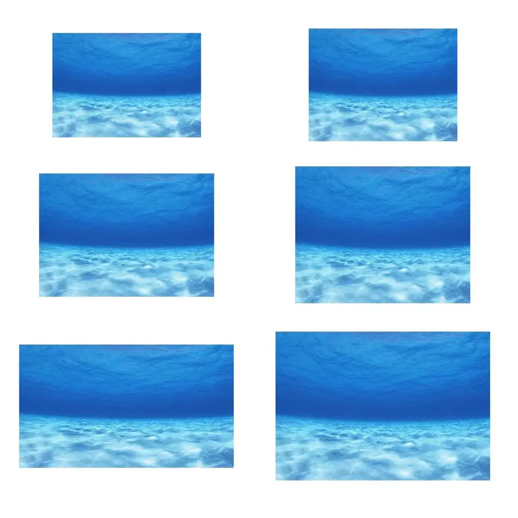 Аквариумный фон с изображением украшения аквариума ПВХ самоклеящийся плакат