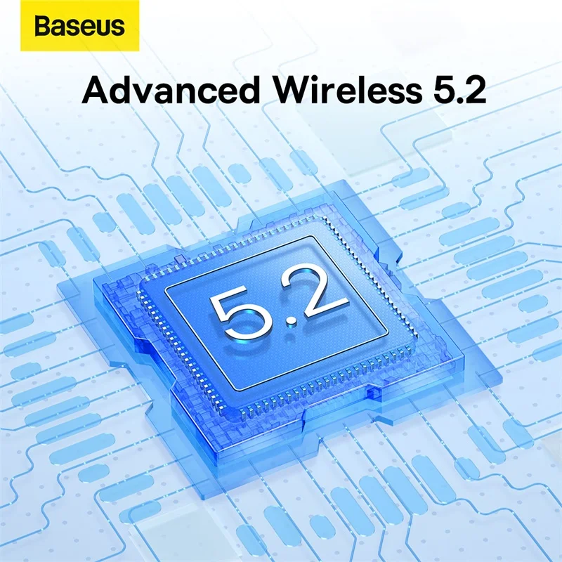 Baseus ANC наушники Bowie M2 беспроводные Bluetooth 5 2 с активным шумоподавлением 42 дБ 4-mic ENC True