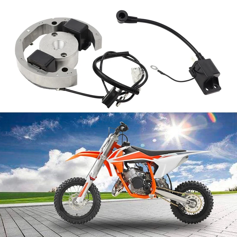 

Motorcycle Ignition Coil Magneto Stator Rotor Flywheel Kit For KTM 50 SX Premium Mini Junior Adventure LC Pro SR JR 50Cc
