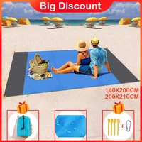 2x2 1m portable picnic beach mat pocket blanket waterproof beach blanket folding lightweight camping mat outdoor sand beach mat