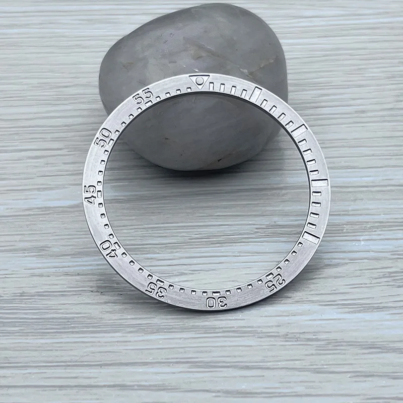 Mod 38mm*31.6mm Fashion Steel Watch Bezel Insert Fits Seiko SKX007 SKX009 SRPD Watch Cases NH35 NH36 Movement Men's Watch Parts