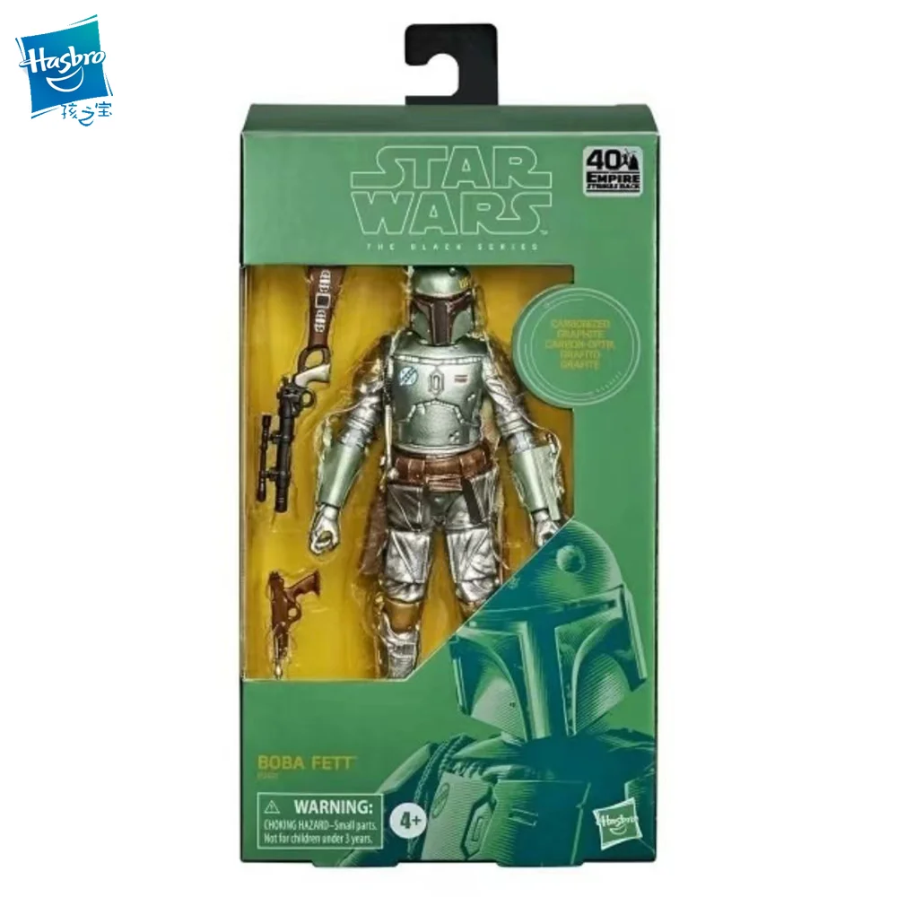 

Hasbro Звездные войны черная серия 40 Империя удары обратно ограниченный Boba Fett 6 дюймов 16 см детская игрушка Подарки Коллекционные игрушки E9927