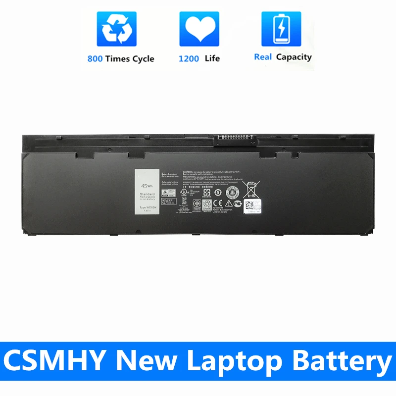 CSMHY Оригинальный Новый WD52H VFV59 Аккумулятор для ноутбука DELL Latitude 12 7000 E7240 E7250 E7270 W57CV