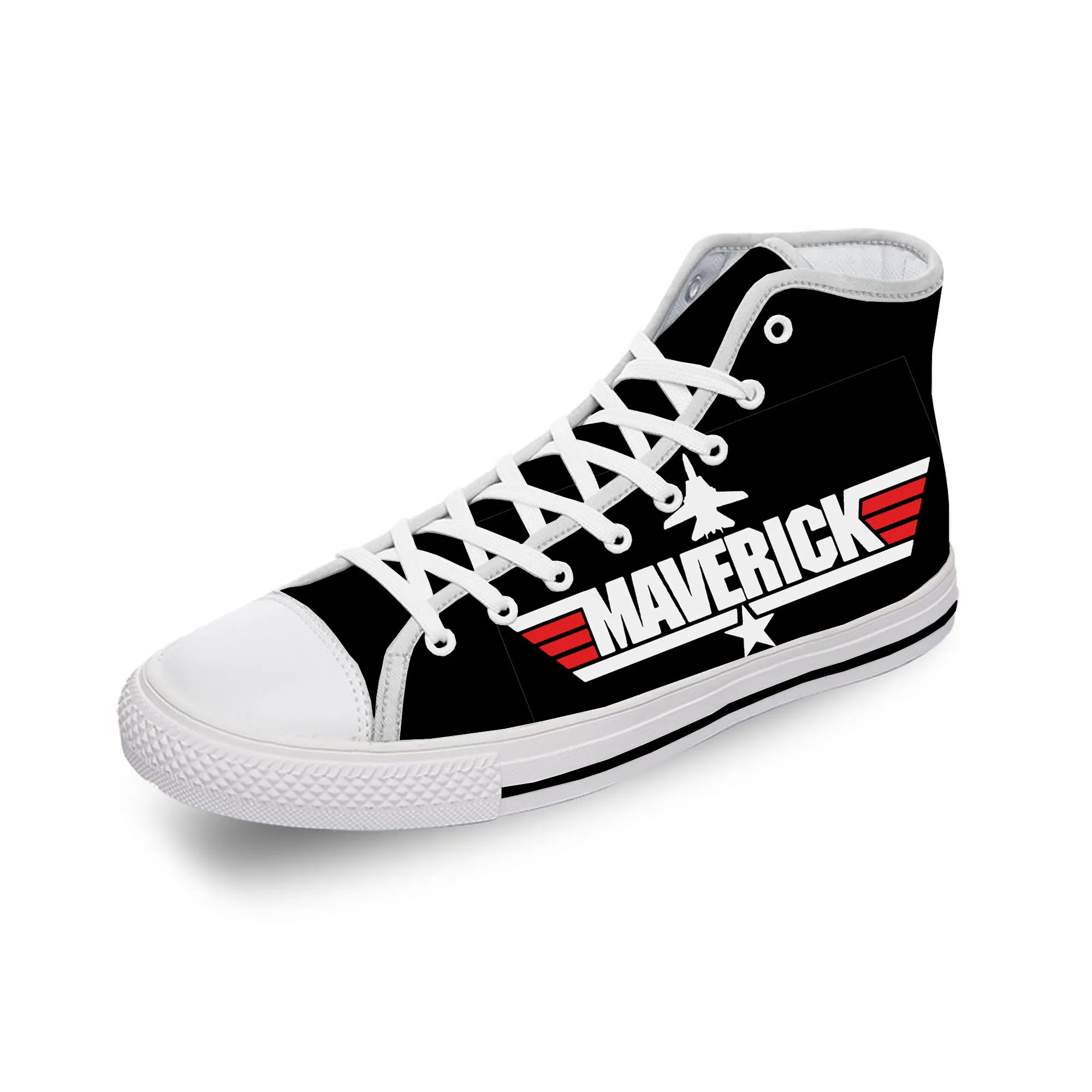 

Top Gun Maverick High Top Sneakers Mens Womens Teenager Casual Shoes Canvas Running Shoes 3D Print Breathable Lightweight shoe