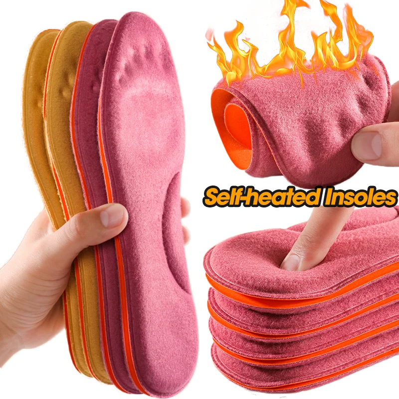 Thermal Insoles Feet Massage Memory Foam Insoles Winter Warm Soft Self-heated Thicken Sport Shoes Insole Pad for Outdoor Warmer