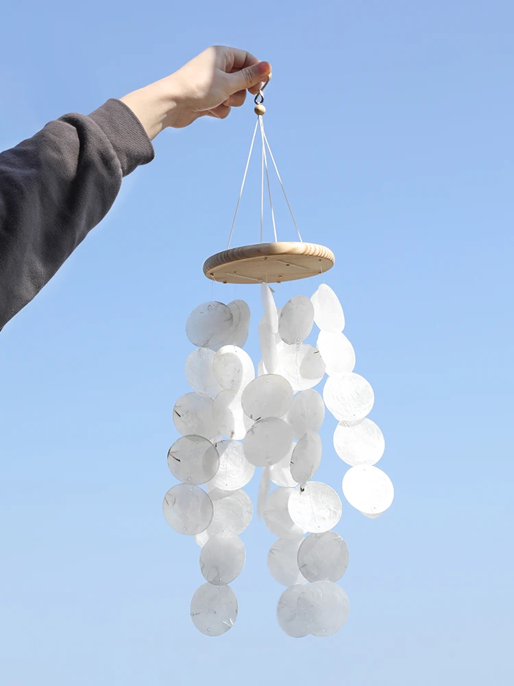 

Europe Style Shell Wind Chime Household Creative Hanging Decoration Bedroom Balcony Decors Housewarming Gift