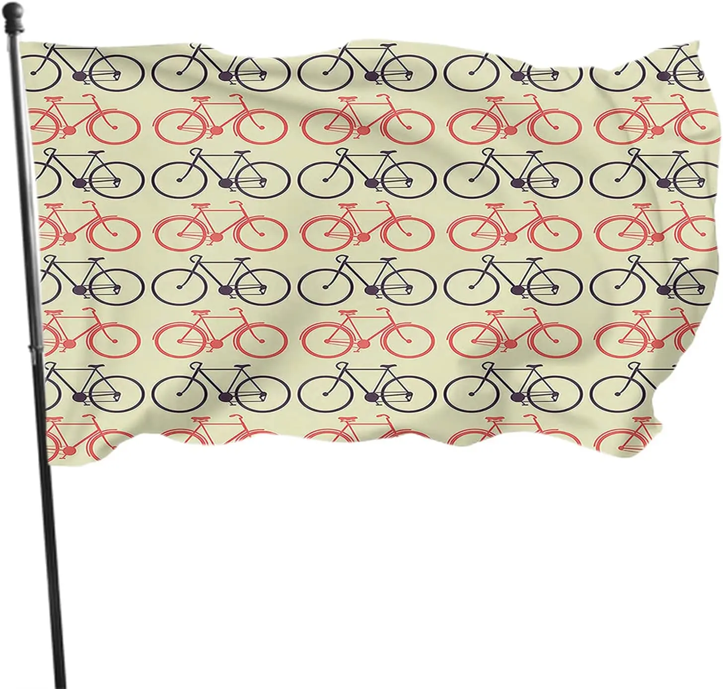 

Bicycle Flag Vintage Bikes Wheel Gear City Vehicle Outdoor Flags Large Welcome Yard Banners Home Garden Yard Lawn Decor Brown