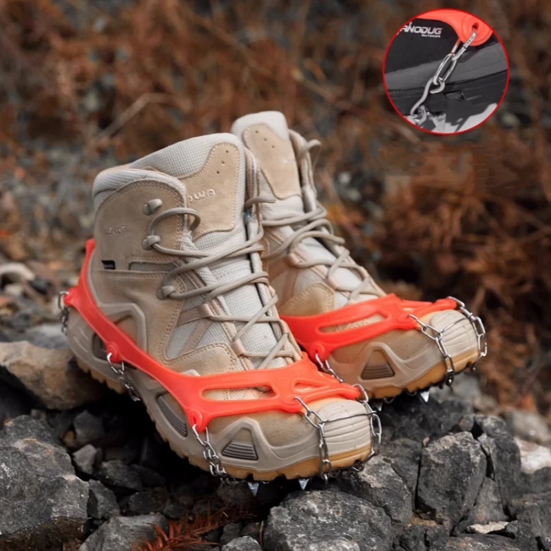 1 пара Нескользящие Чехлы для обуви из нержавеющей стали