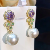 soramoore new boho summer pearl drop earrings for women bridal wedding party be original lady charm ins style fashion jewelry