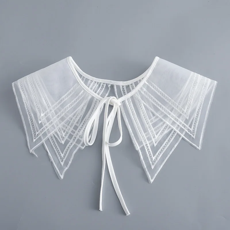 

Искусственный воротник для девушек, наплечная шаль, съемная блузка, верхняя одежда, искусственный воротник, аксессуар для одежды