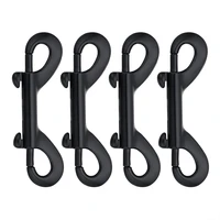1 piece double ended snap hook bolt snap hook heavy duty zinc alloy multipurpose double sided clip chain metal clip keychain